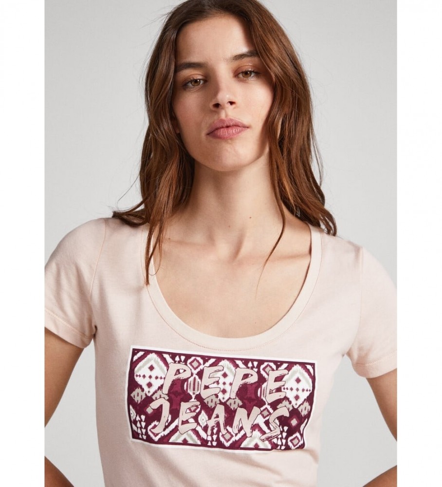Camiseta rosa Brandi da Pepe Jeans