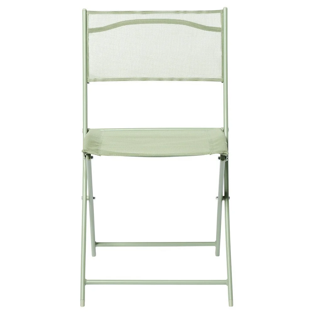 Chaise de jardin pliante London métal vert