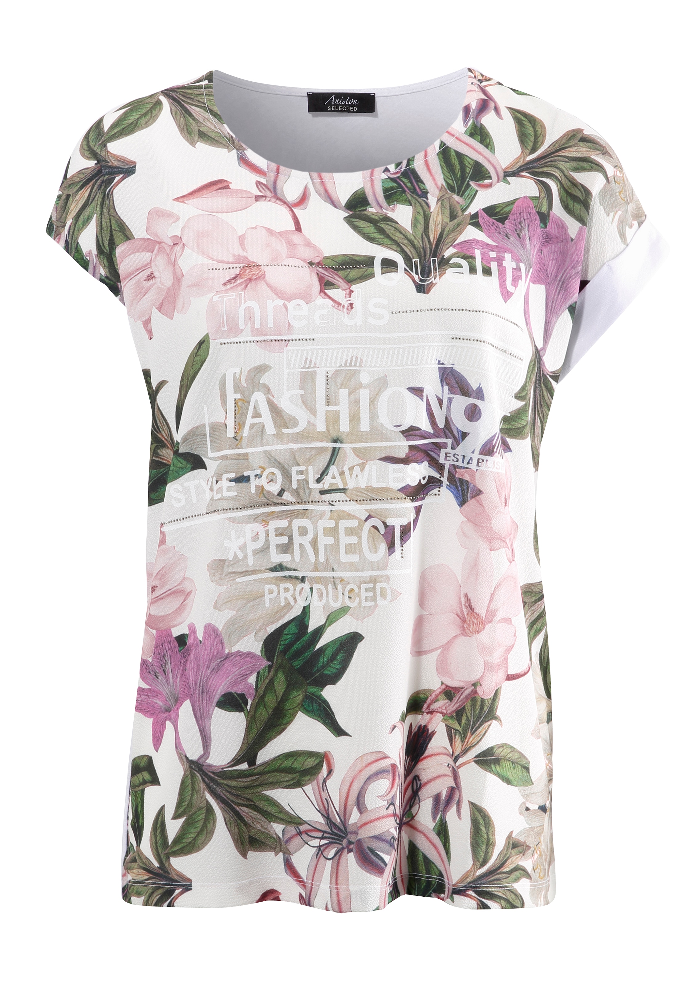 Aniston SELECTED Blusenshirt , mit Glitzersteinchen