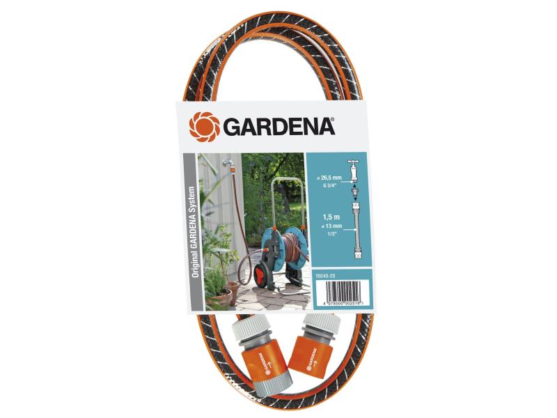 GARDENA Gartenschlauch Comfort FLEX 1,5 m ø 13 mm Zum Anschluss von Schlauchwagen/-trommeln an den Wasserhahn