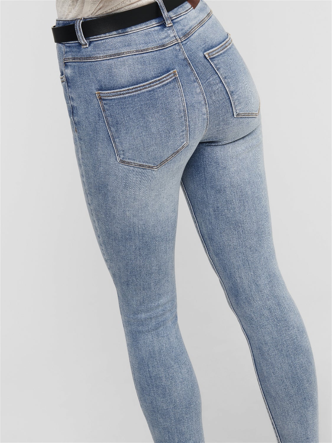 ONLMILA Hohe Taille Skinny Fit Jeans Light Blue Denim