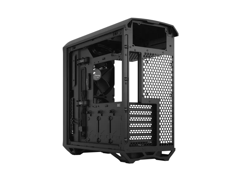 Fractal Design Torrent Compact - Tower - udvidet ATX - ingen strømforsyning (ATX) - sort TG mørk tone - USB/Lyd
