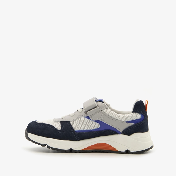 TwoDay leren jongens sneakers met oranje detail