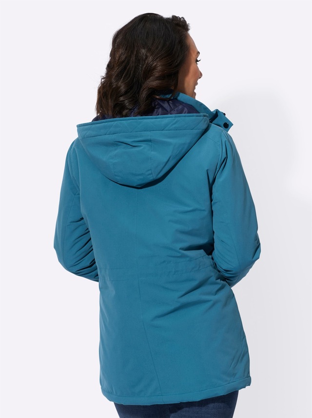 Casual Looks Langjacke mit Kapuze