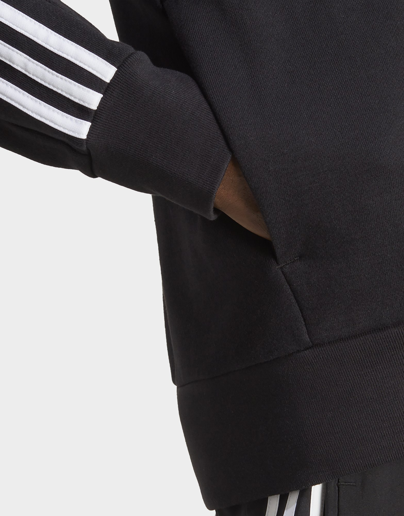 adidas Veste à capuche zippée 3 bandes Essentials