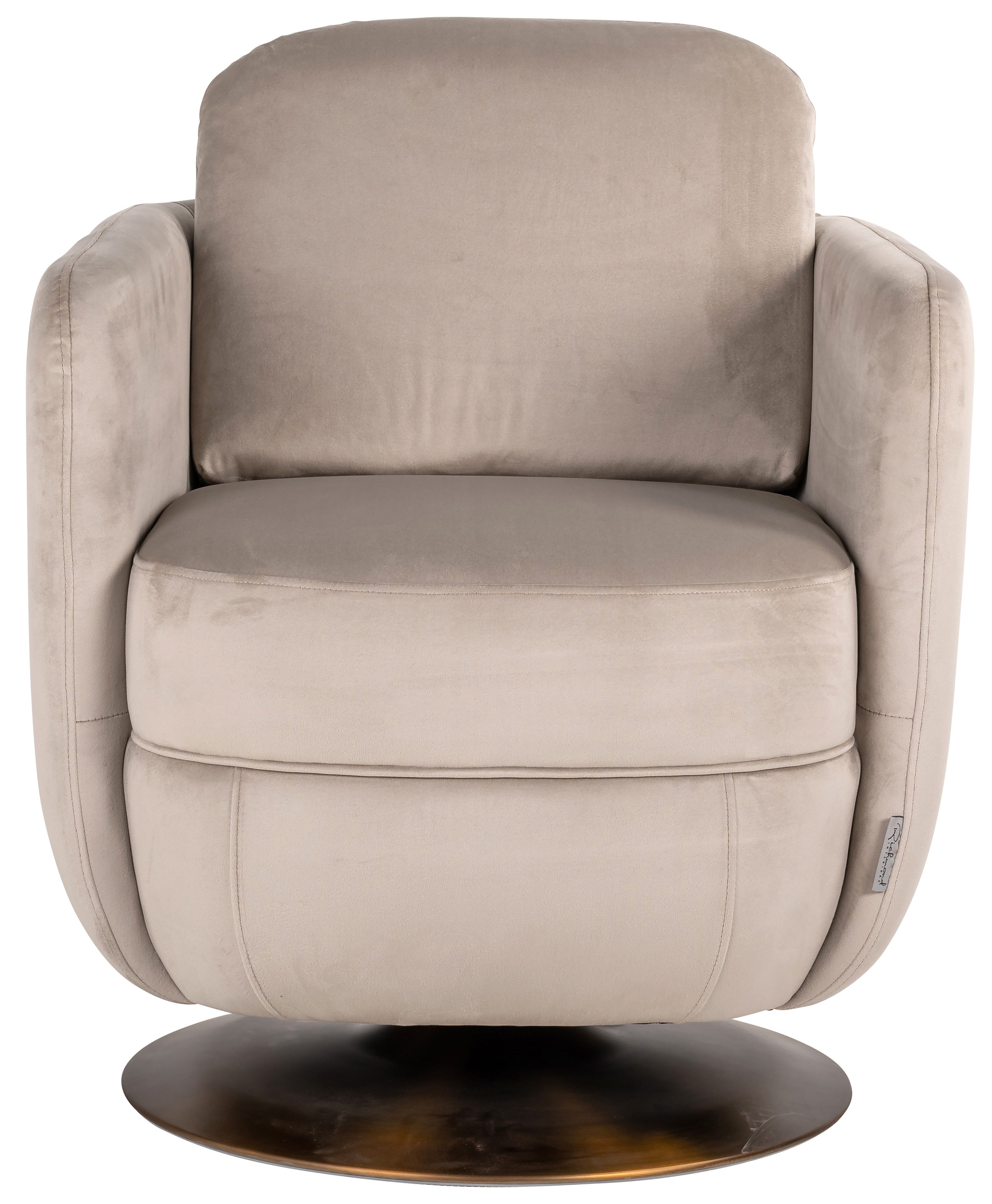 Draaifauteuil 211137 Khaki Velvet Turner B72 x D78 x H82 cm