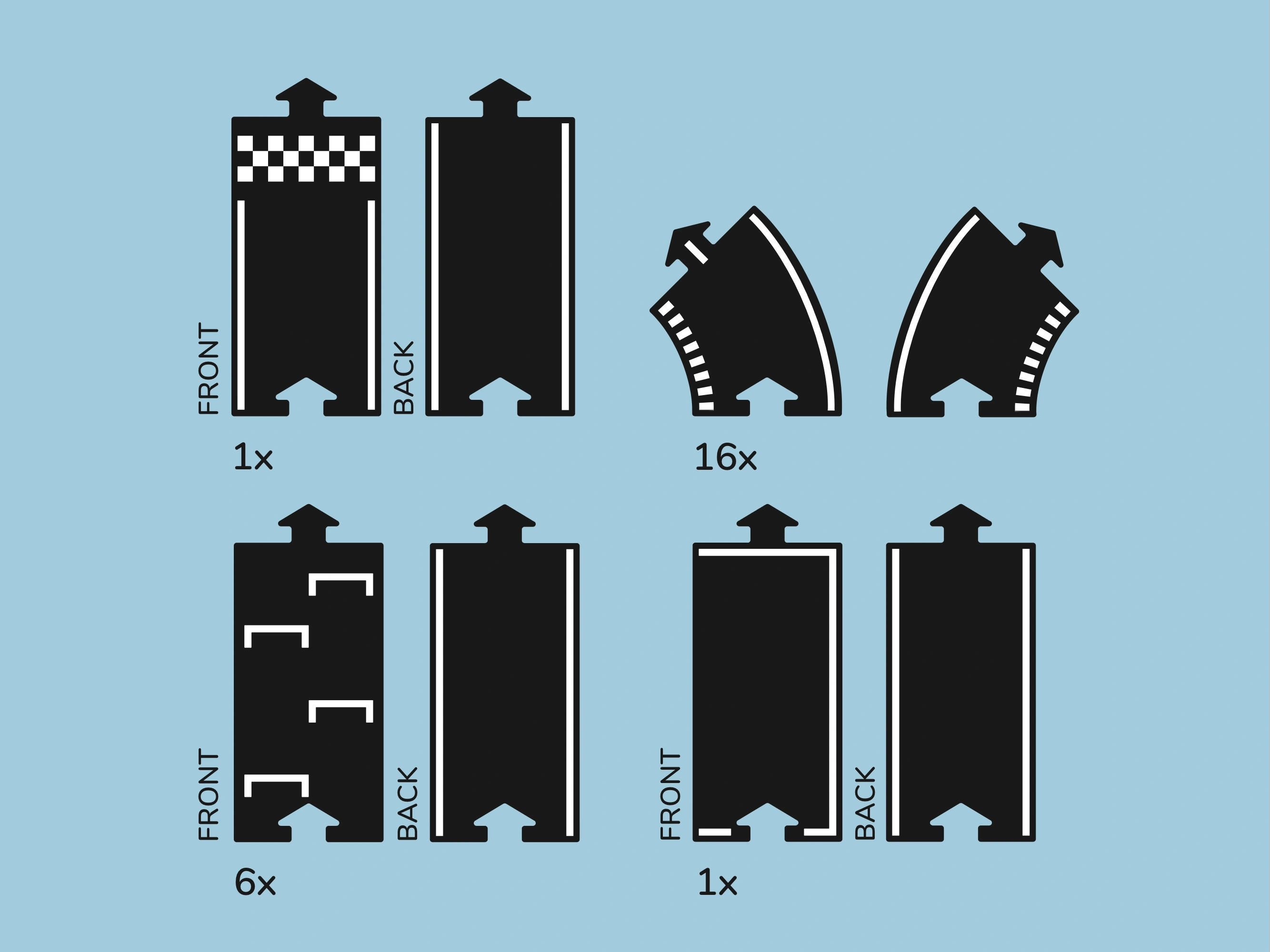 Spielstraßen-Set GRAND PRIX 24-teilig