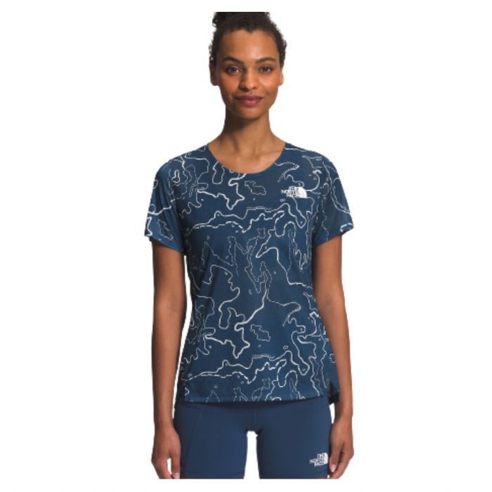 The North Face Dame T-shirts Printed Sunriser Short Sleeve Shirt Blå