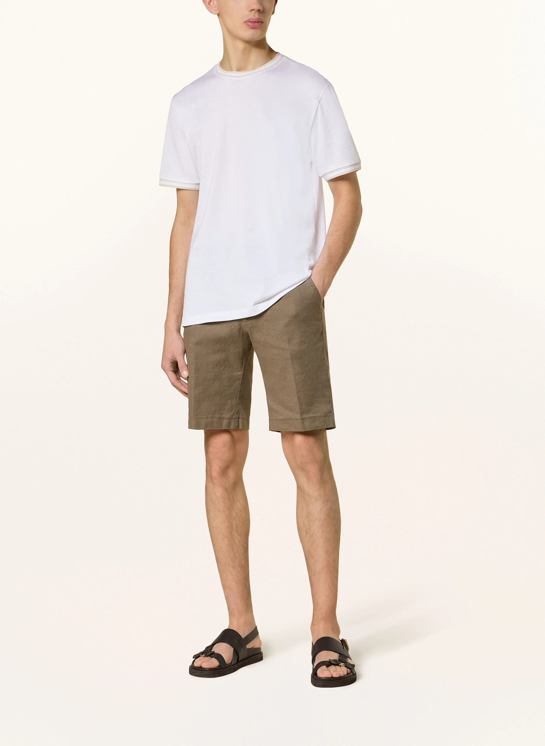 BERWICH Shorts mit Leinen