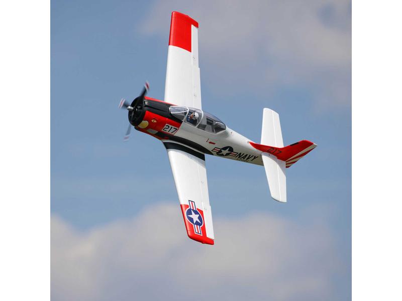 E-flite Warbird T-28 Trojan 1.2 m, Smart BNF Basic T-28 Trojan mit Einziehfahrwerk und Spektrum Smart Technik