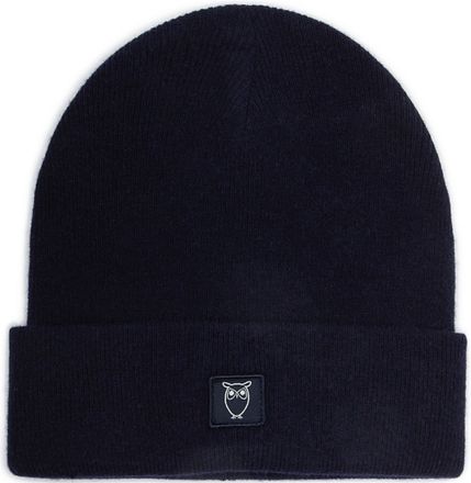 Knowledge Cotton Apparel Muts Wol Donkerblauw 82206-1001 Navy kopen
