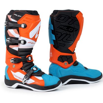 Bottes cross Forma PILOT 2024 - Blanc / Orange