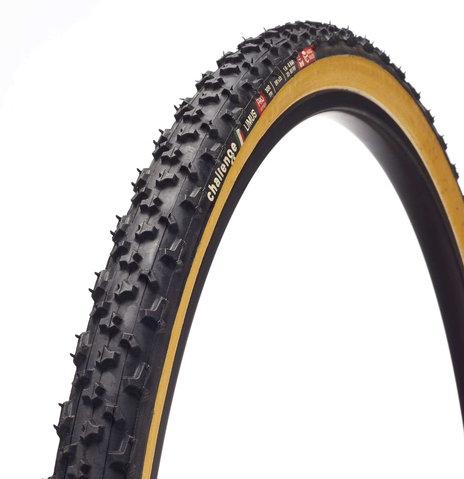 Challenge Limus Cyclocross Tube 700x33C Zwart/Geel