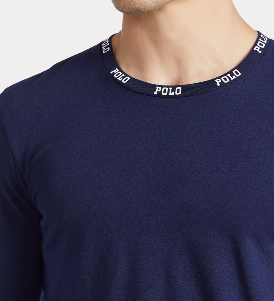 Camiseta de pijama Ralph Lauren Navy Crew-Sleep