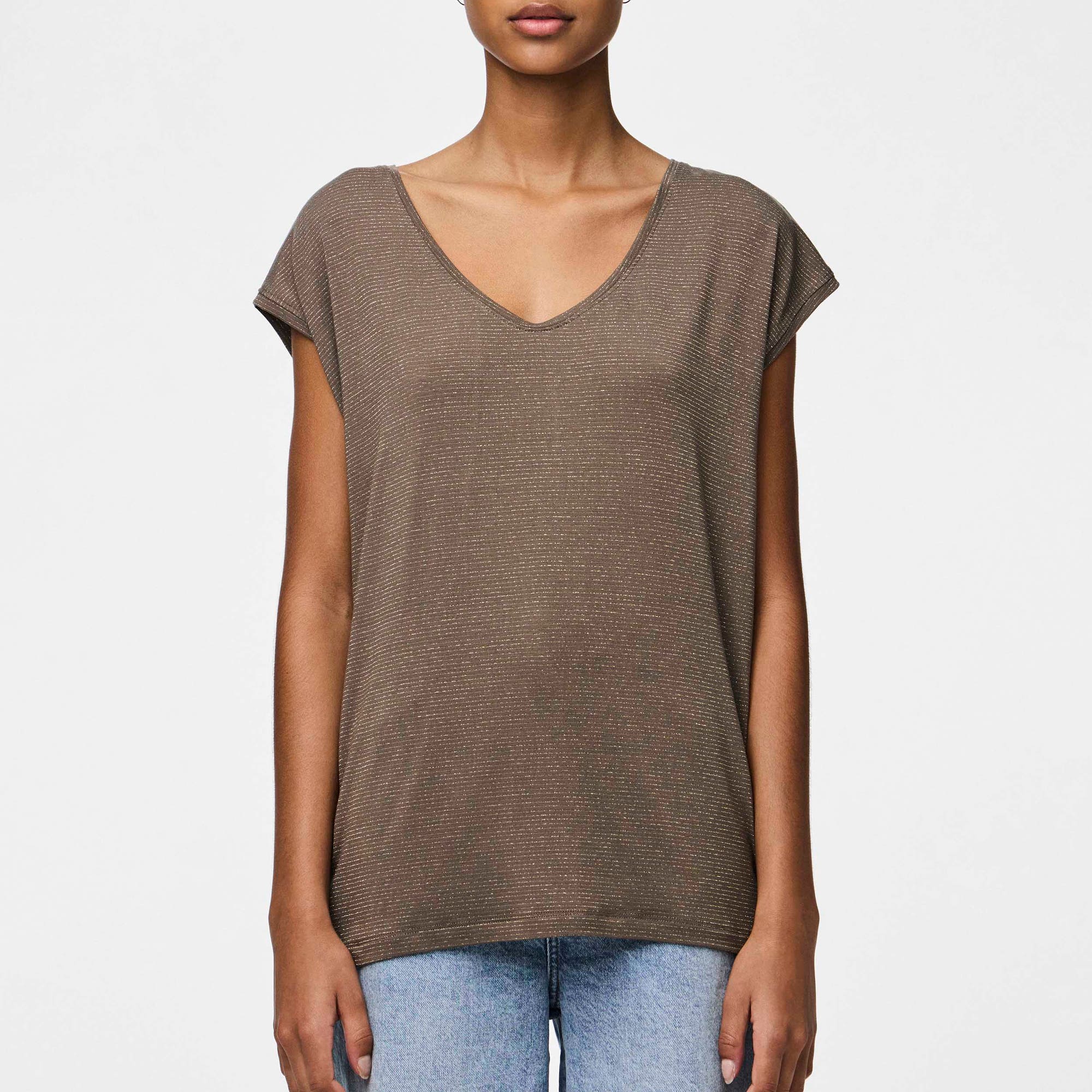 T-shirt Femme marron