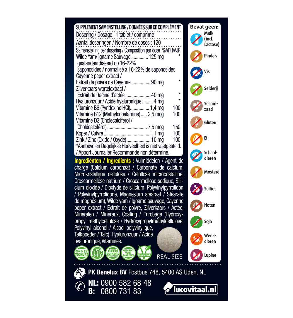 Lucovitaal Overgang Balans (120 tabletten)