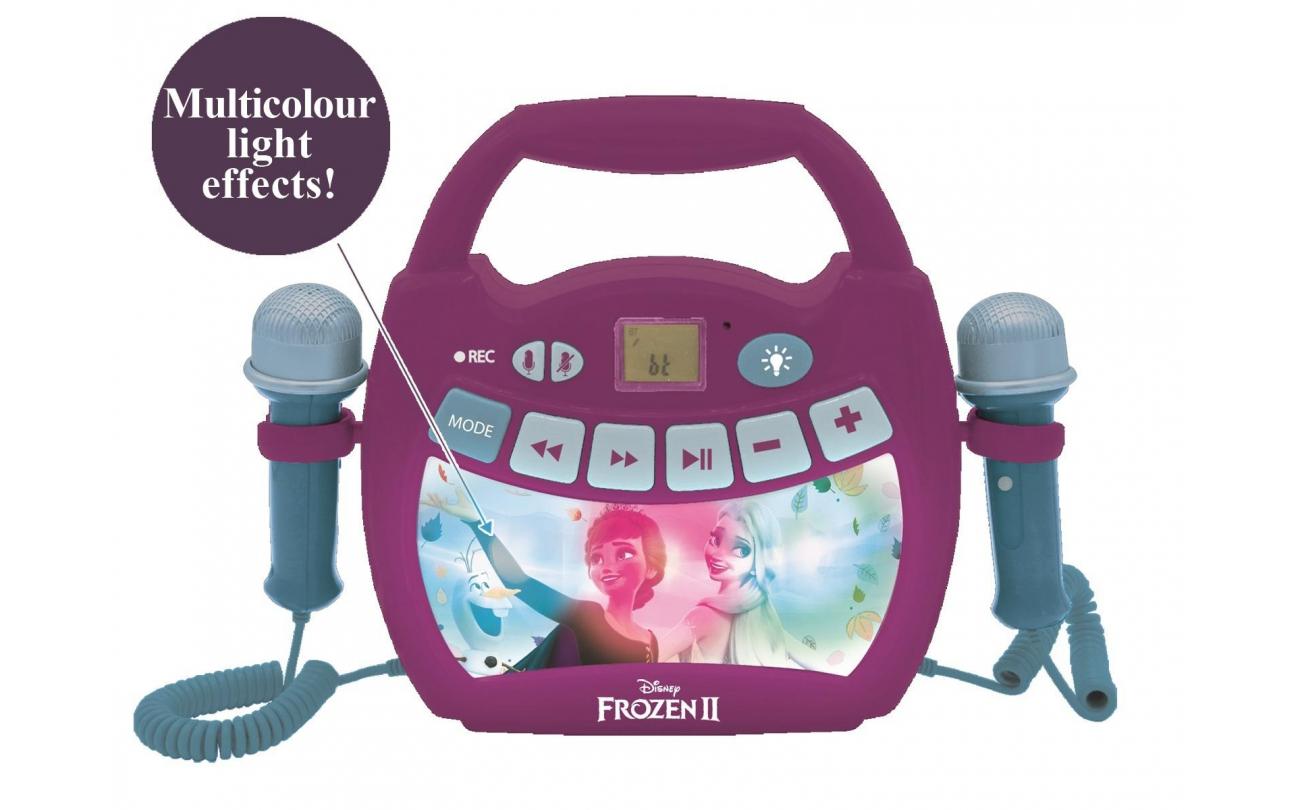 Frozen 2 bluetooth karaokespeler met 2 microfoons
