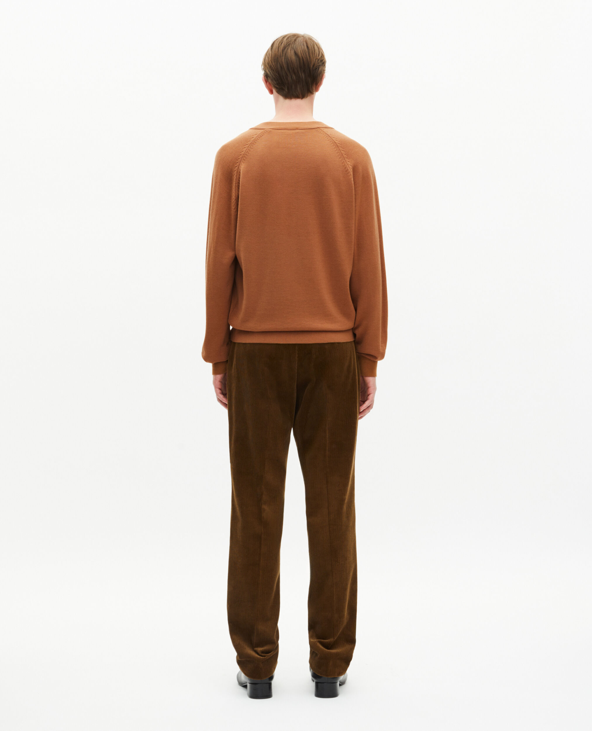 Cardigan en laine camel