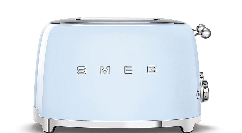 SMEG Toaster 4-Schlitz Retro Pastellblau