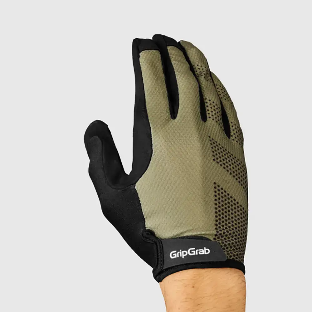 GripGrab Ride RC Lite Padded MTB Zomer Fietshandschoenen Lange Vingers Groen