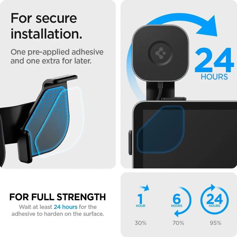 Spigen - OneTap MagFit - Magnetische Telefoonhouder - Zwart - Geschikt voor Tesla Model 3/Y/S/X