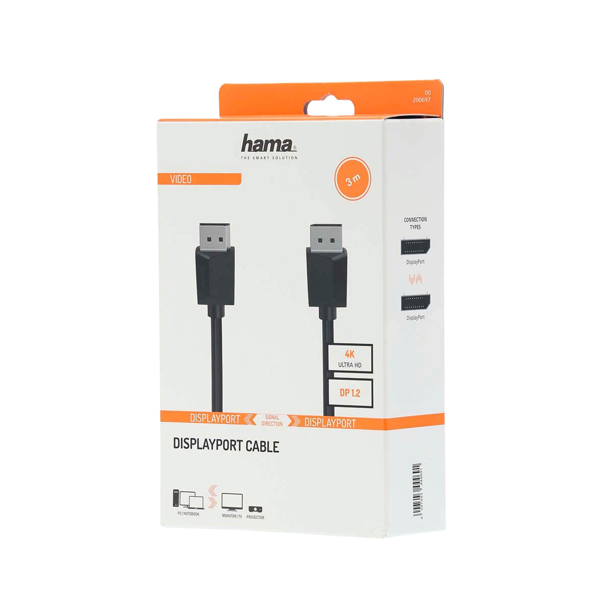 Hama Displayport 1.2 kabel (3m)