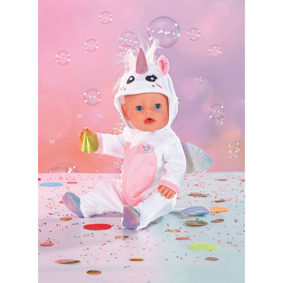 BABY born unicorn onesie poppenromper