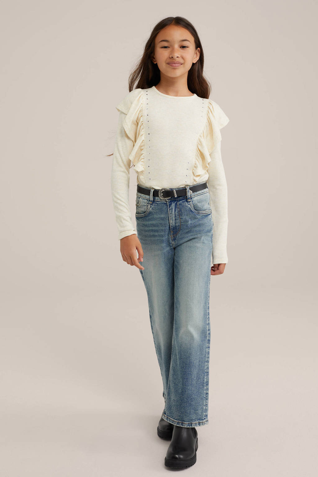 WE Fashion Longsleeve ecru