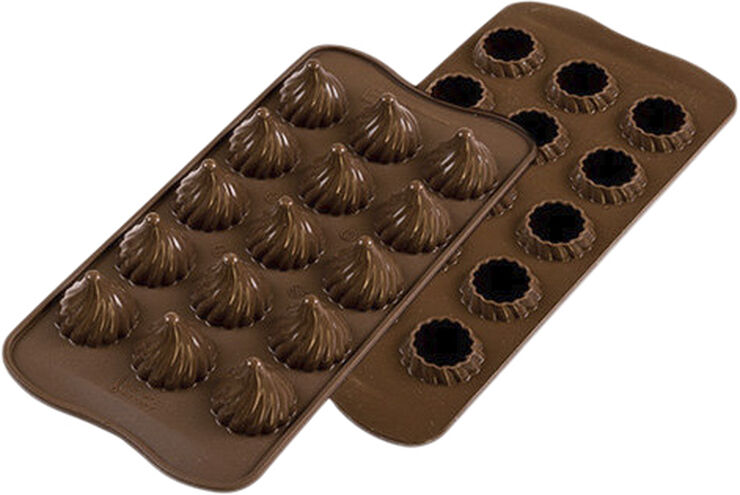 Silikomart FLAMME CHOKOLADEFORM Brun