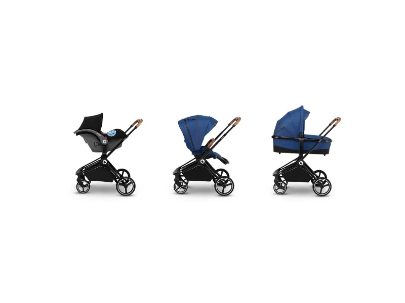 Lionelo 3 In 1 Strollers - Lo-Mika 3 In 1 Blue Navy