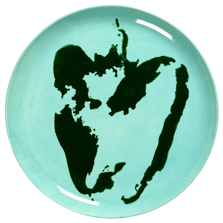 Serax Feast by Ottolenghi dinerbord Ø26.5 set van 2 Dark Blue/White Dots