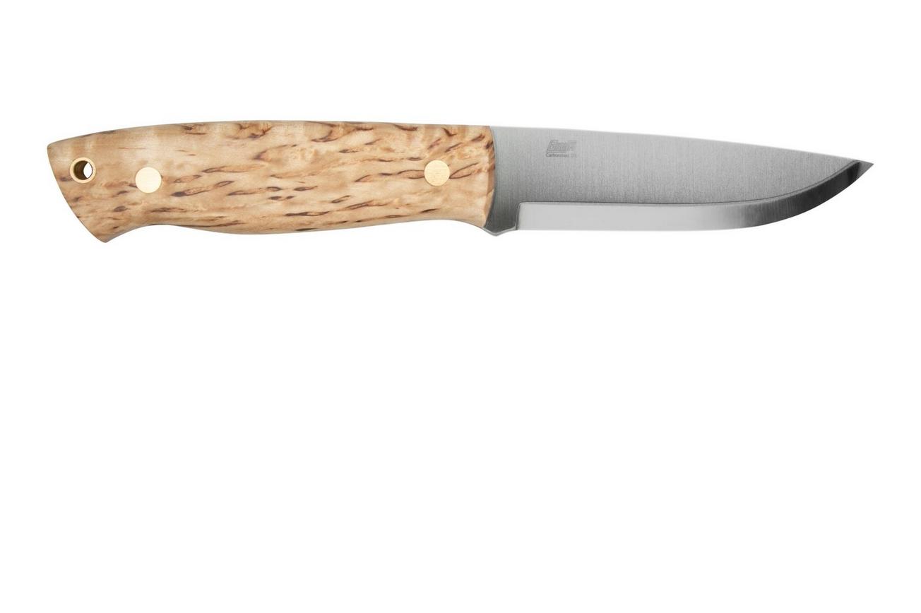 Brisa Trapper 95 - O1 Scandi - Curly Birch with Firesteel 2055 bushcraftmes
