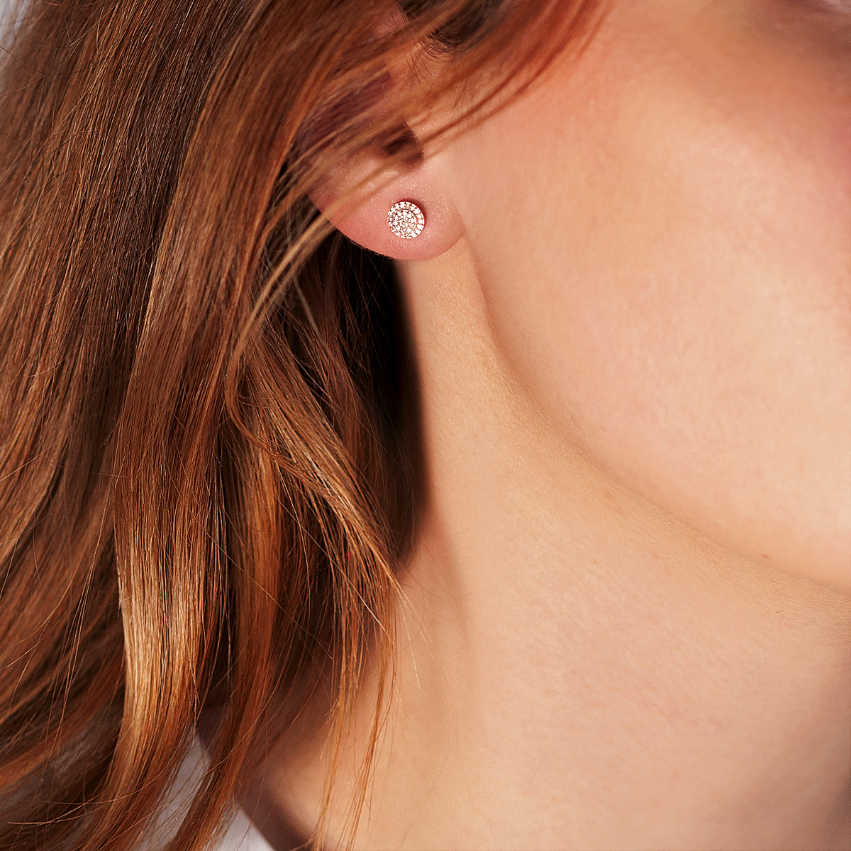 Boucles d'oreilles or blanc 375 diamants