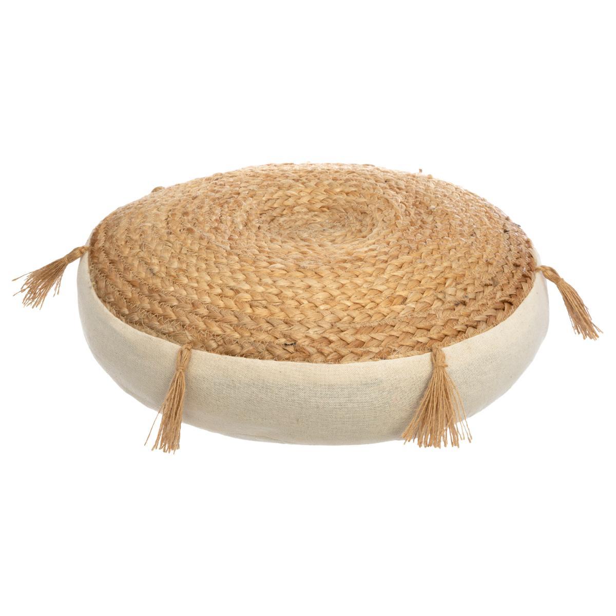 COUSSIN DE SOL RITUALITY EN JUTE D.38CM
