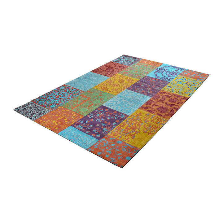 Patchwork vloerkleed - Delany Multicolor | Kunstzinnig