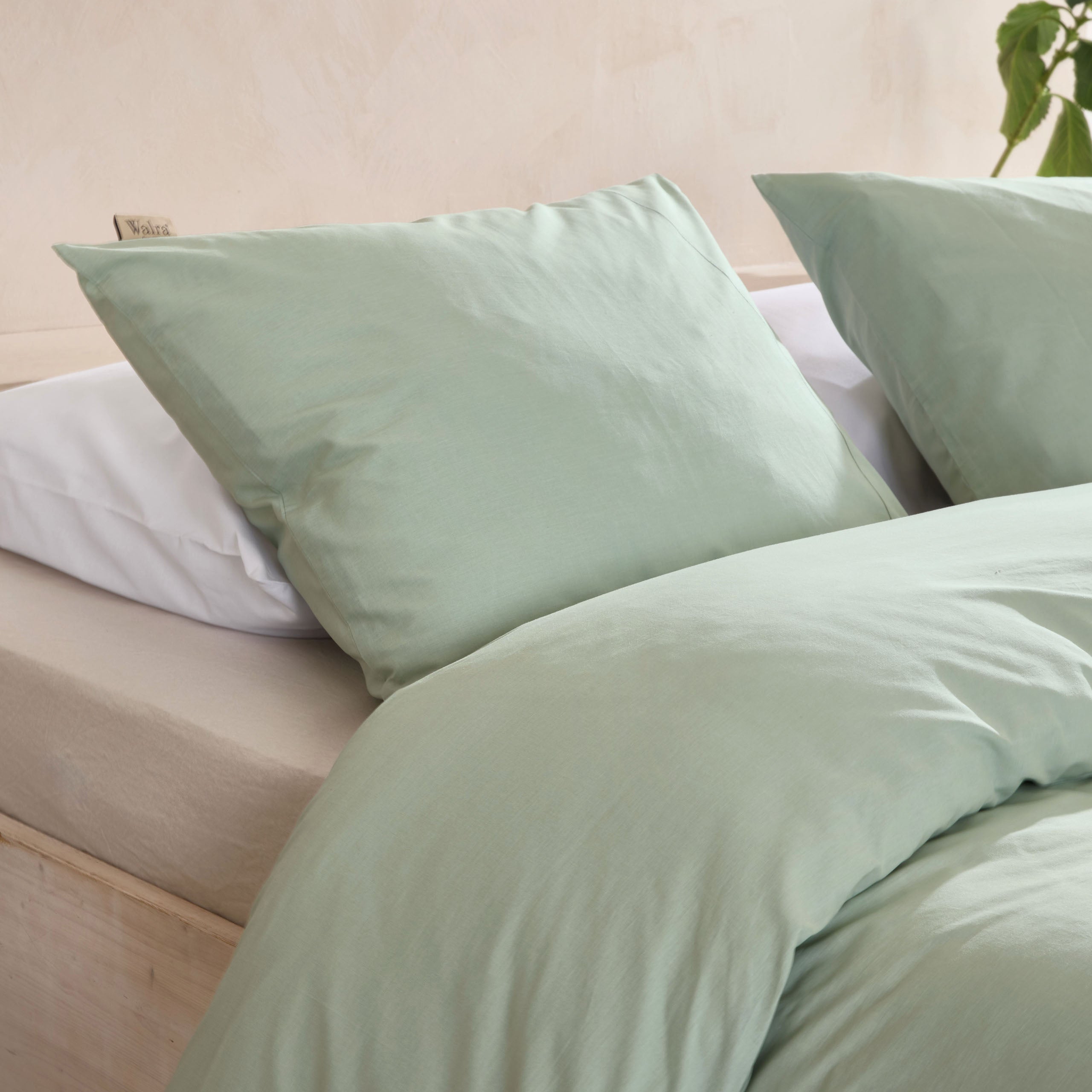 Walra Remade Uni Essence Dekbedovertrek 240 x 220 cm - Groen
