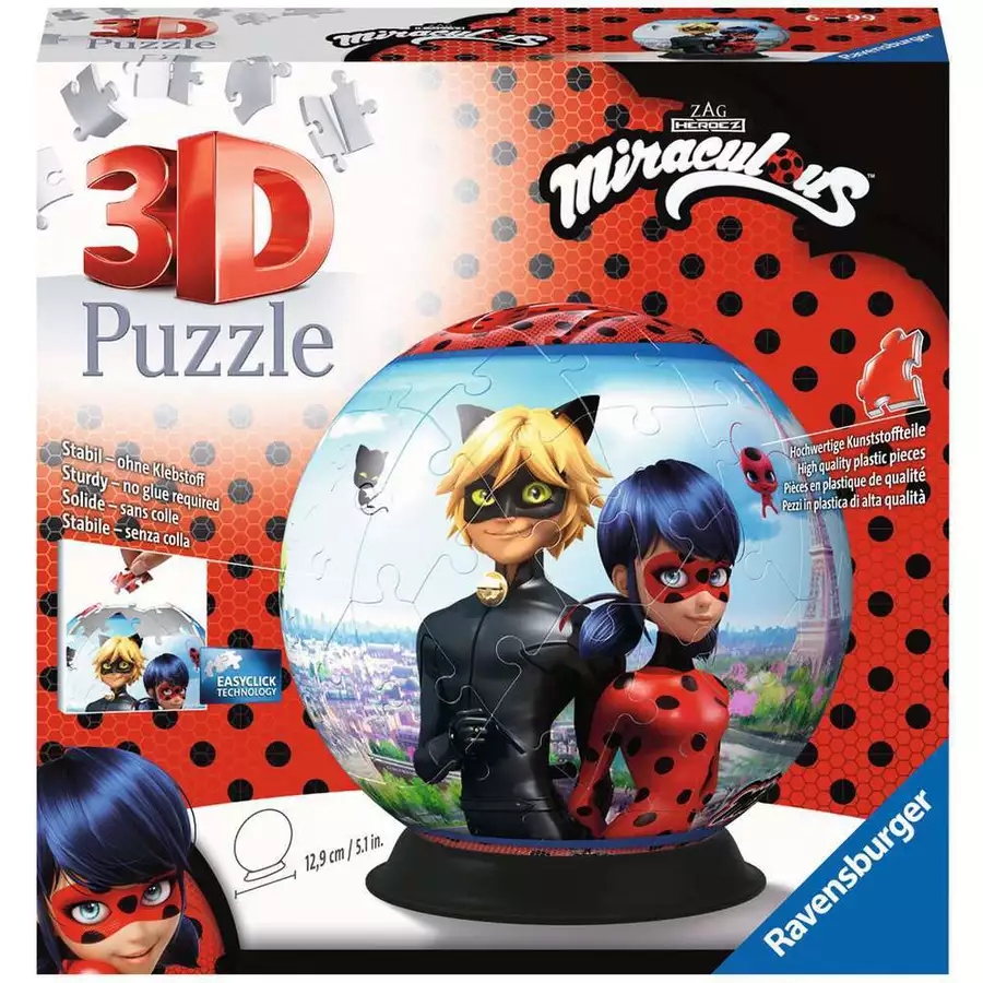 Ravensburger Puzzle-Ball Miraculous bunt