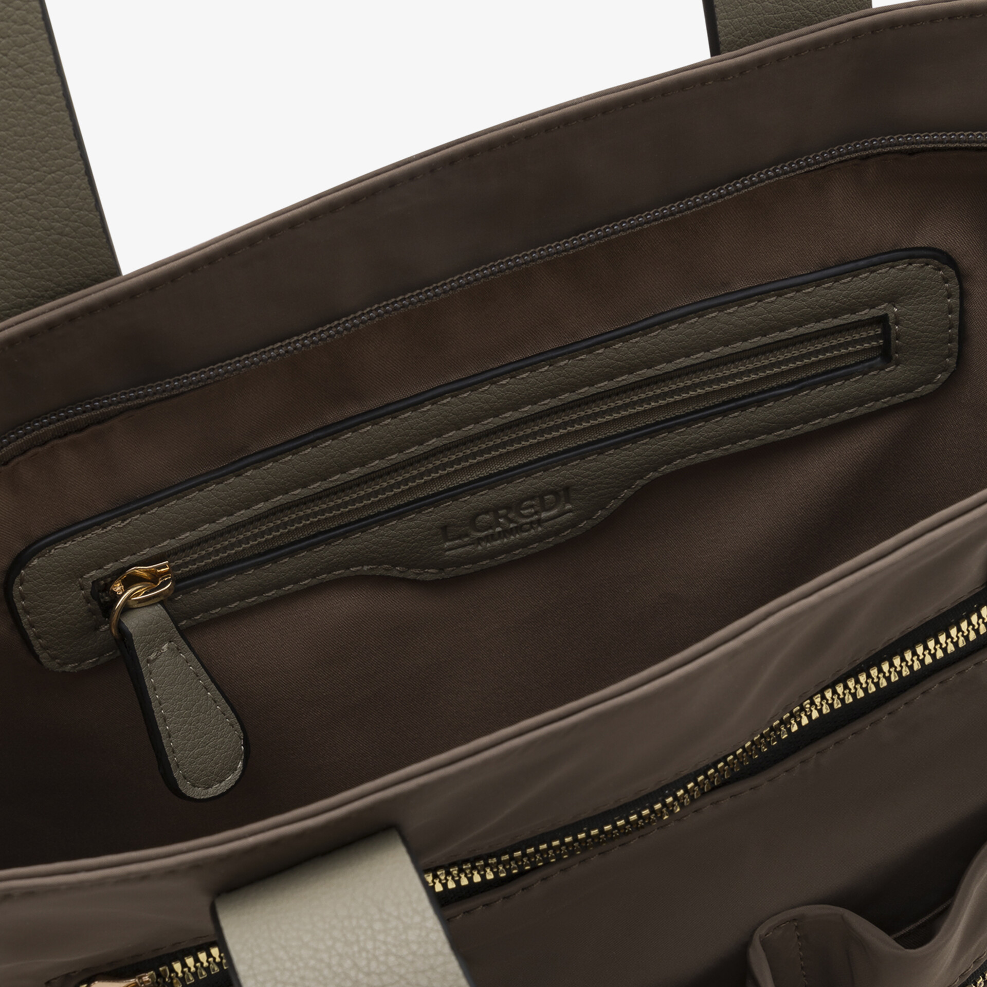 L.CREDI Damen Handtasche grün