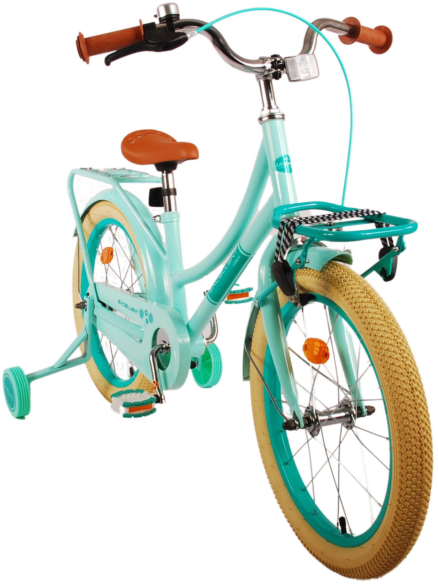 TPFSports Excellent Kinderfahrrad - Mädchen - 18 Zoll - Rücktritt + Handbremse - Schwarz