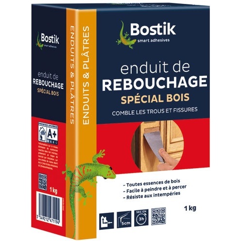 Enduit de rebouchage bois - poudre - 1 Kg