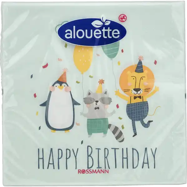 Serviette Happy Birthday Kinder