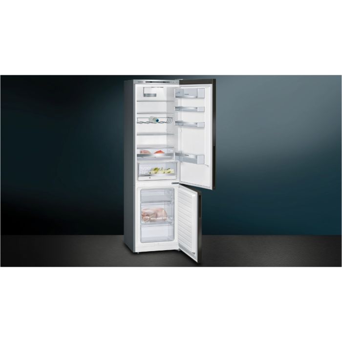 Siemens Kühl-Gefrierkombination iQ500 KG39EEXCA Black Steel