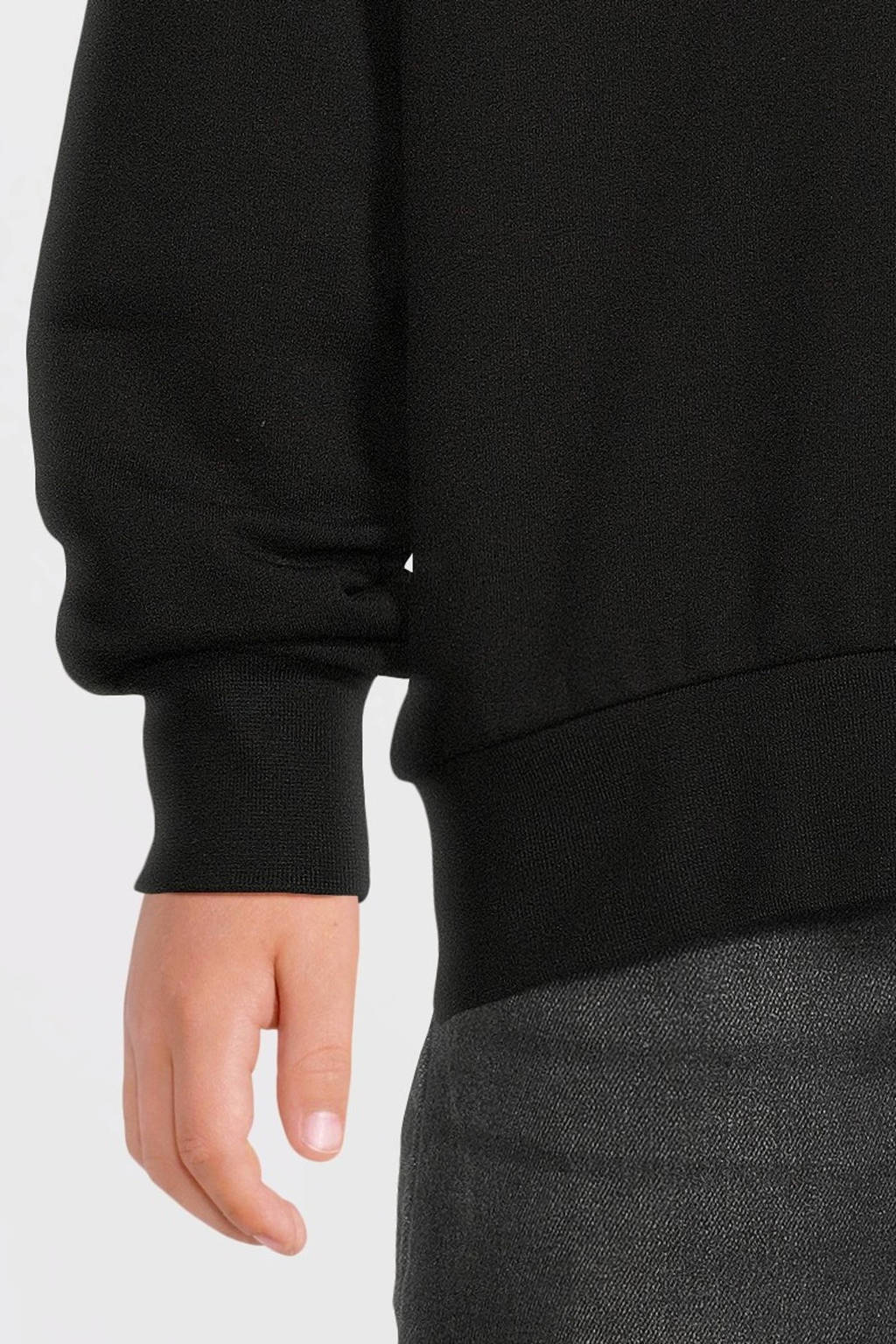 Moodstreet sweater Sky met printopdruk zwart