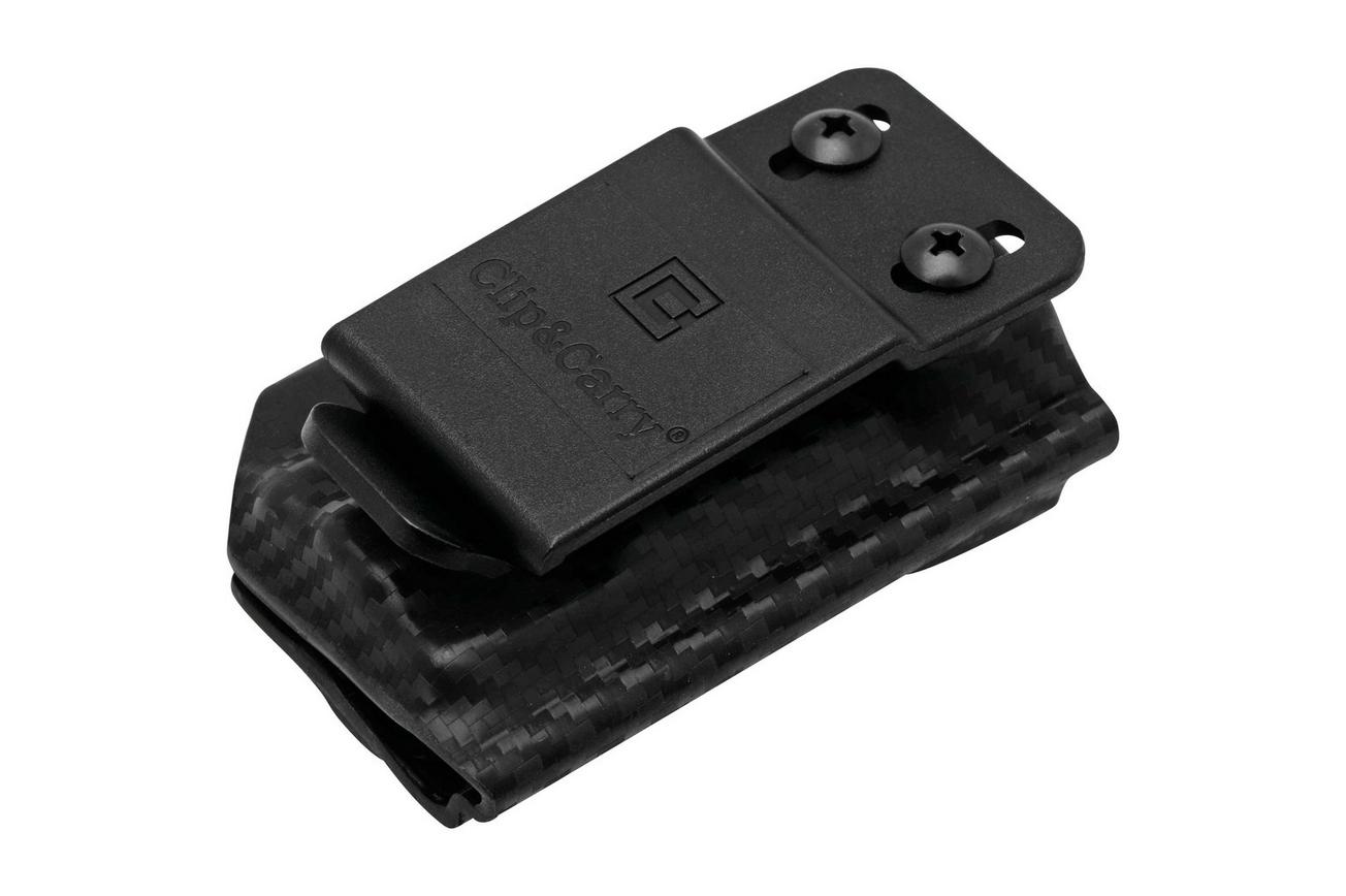 Clip And Carry Kydex Sheath Leatherman Free P2, Carbon Fiber Black LP2-CF-BLK riemholster