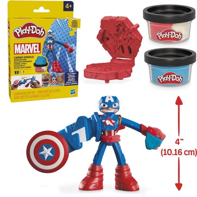 Play-Doh Captain America Stamping Shield Lekesett