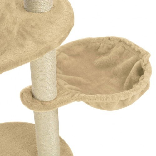 Arranhador de sisal bege para gatos