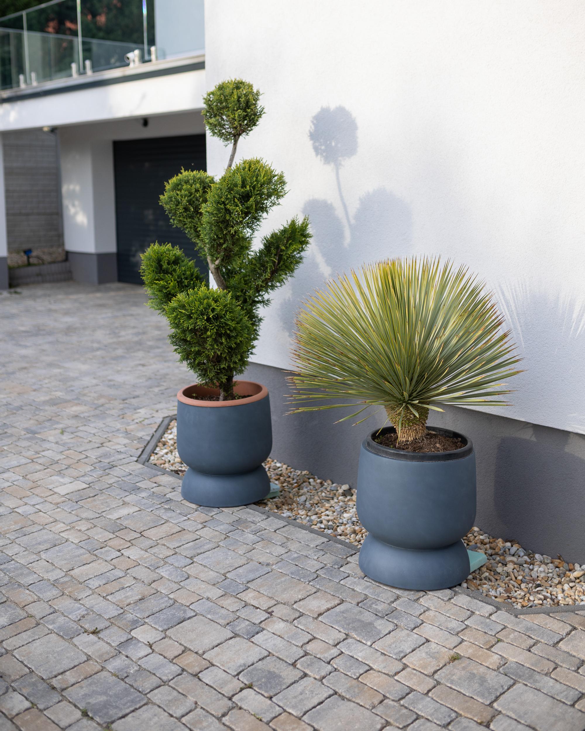 Bloempot ARAUCARIA 42 cm Grijs
