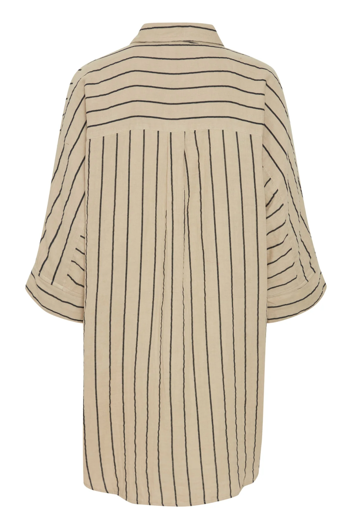 Ichi Iafoxa Striped Beach Sh ped beach sh 202985 doeskin black stripe