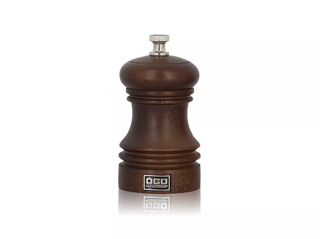 Ogo Living - Moulin A Poivre 10cm Bois Naturel Professionnel