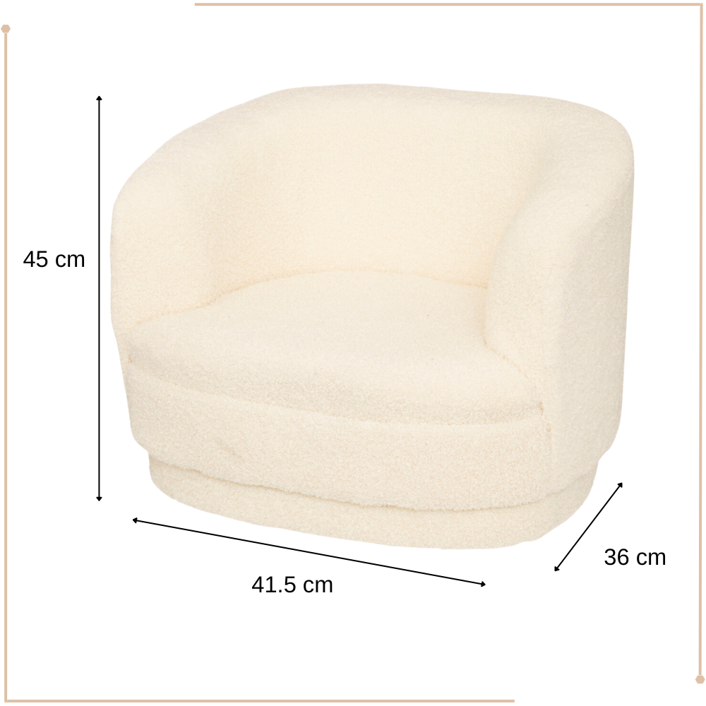 MISOU Teddy Stoel Kind Fluffy Stoel Teddy Kinderstoel Fauteuil Tedd...